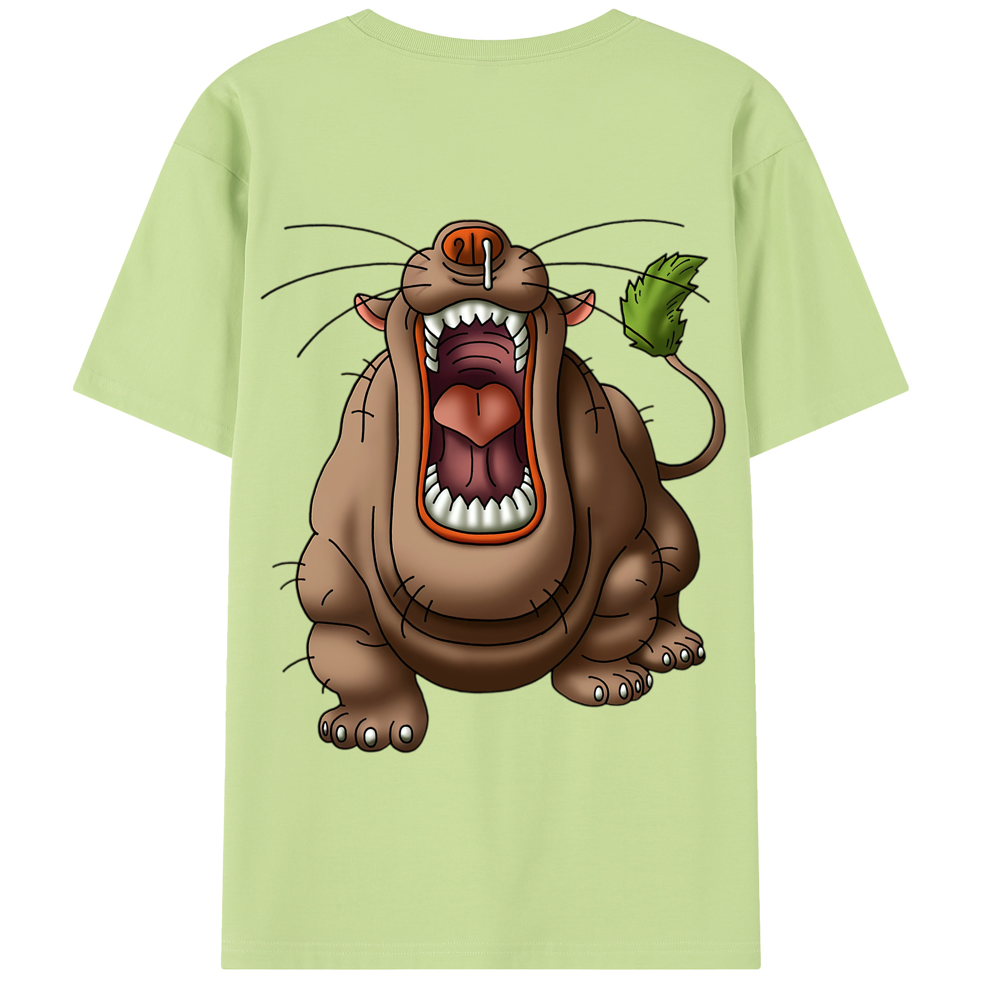 （画像用） ドラゴンクエスト Doragon Kuesuto Dragon Quest 綿100％半袖Tシャツ（背面プリント）